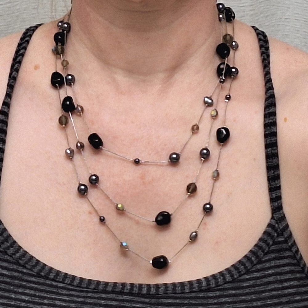 Beads on Satellite Chain Necklace